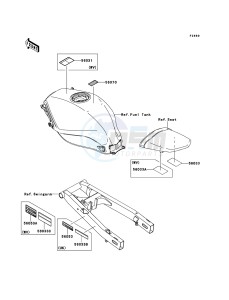 NINJA 250R EX250KBFA GB XX (EU ME A(FRICA) drawing Labels