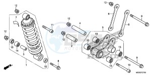 NC700SAD NC700S ABS 2ED - (2ED) drawing REAR CUSHION