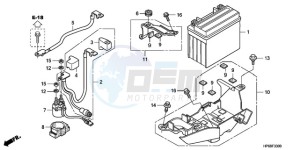 TRX700XX9 Australia - (U) drawing BATTERY