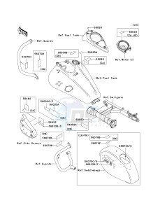 VN 1600 D [VULCAN 1600 NOMAD] (D6F-D8FA) D8FA drawing LABELS