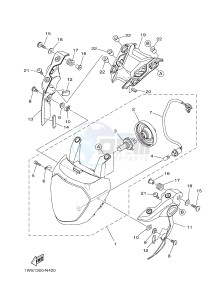 MT07A MT-07 ABS 700 (1XB3) drawing HEADLIGHT