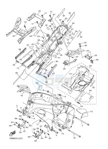 YZF-R1 998 R1 (1KB8 1KB9) drawing FRAME