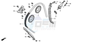 CBR600F3 drawing CAM CHAIN/TENSIONER