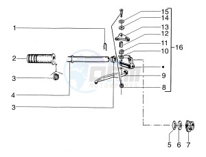 50 FL2 drawing Handlebars component RH