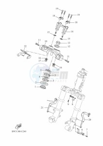 XTZ690D-B TENERE 700 (BEH2) drawing STEERING