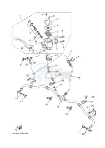 YFM700FWAD YFM700PLE GRIZZLY 700 EPS (2BGG 2BGH) drawing FRONT MASTER CYLINDER