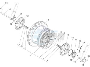 Audace 1400 Carbon 1380 (EMEA) drawing Front wheel