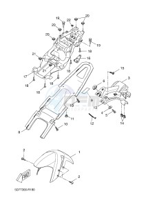 YZF-R125A YZF-R125 ABS R125 (5D7X 5D7X 5D7X 5D7X 5D7X) drawing FENDER