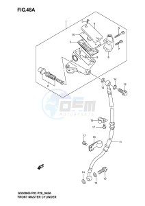 GS500 (P3) drawing FRONT MASTER CYLINDER (GS500K4 K5 K6 P28)