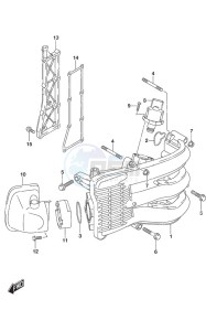 DF 40A drawing Intake Manifold/Silencer/Exhaust Cover