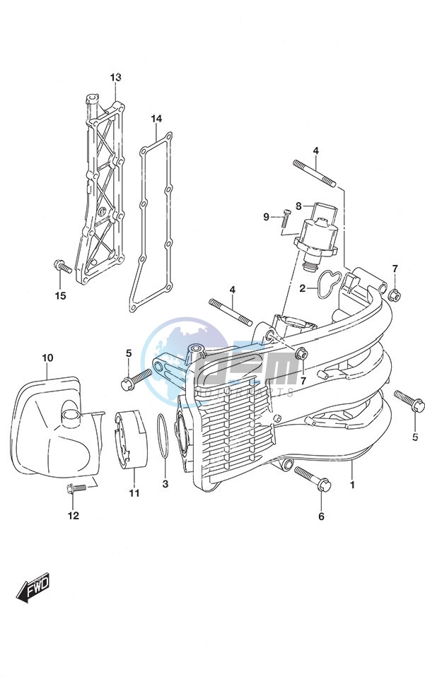 Intake Manifold/Silencer/Exhaust Cover