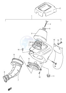 RM80 (E24) drawing AIR CLEANER