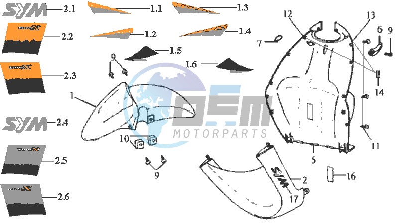 FR PLATE / FRONT FENDER