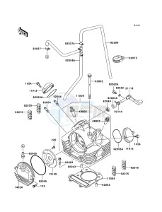 KLF300 4x4 KLF300C6F EU GB drawing Cylinder Head