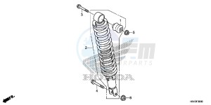 TRX500FM2F TRX500FM U drawing REAR CUSHION