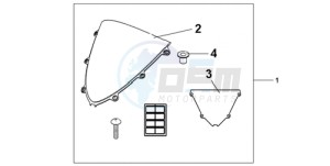 CBR1000RA9 U / ABS MME SPC drawing WINDSCREEN