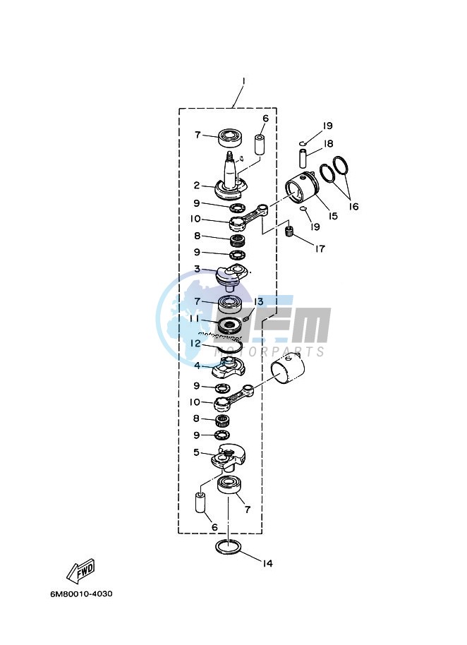 CRANKSHAFT--PISTON