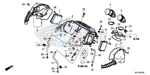 CRF1000DG CRF1000 - Africa Twin - Dual Clutch Europe Direct - (ED) drawing AIR CLEANER