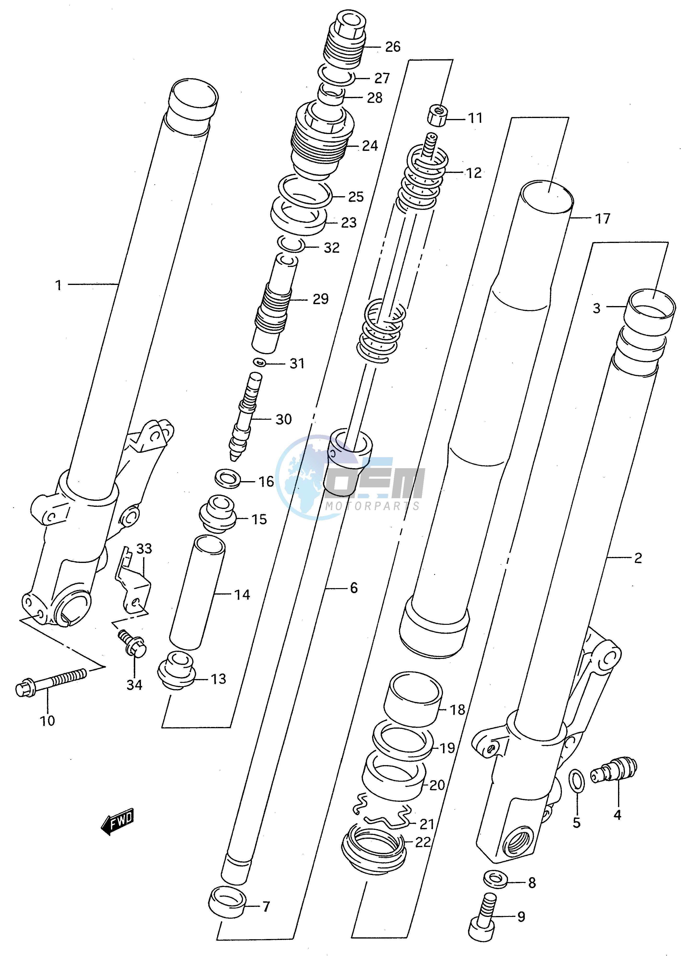 FRONT DAMPER (MODEL R S)