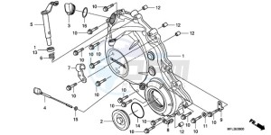 CBR1000RR9 Korea - (KO / SPC) drawing RIGHT CRANKCASE COVER