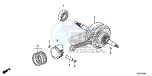 AFS110CSFF CB1000R 2ED - (2ED) drawing CRANKSHAFT/ PI STON