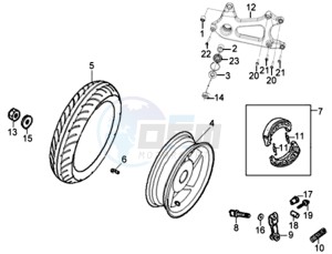 X'PRO 50 drawing REAR WHEEL