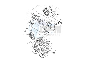 FZR 1000 drawing FRONT BRAKE CALIPER