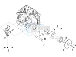 Liberty 50 4T MOC drawing Rocking levers support unit