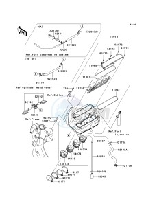 ZX 600 N [ZX-6RR] (N1) N1 drawing AIR CLEANER