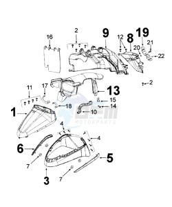 DJANGO 125 ALLURE drawing FENDERS