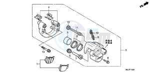 FES125B drawing REAR BRAKE CALIPER