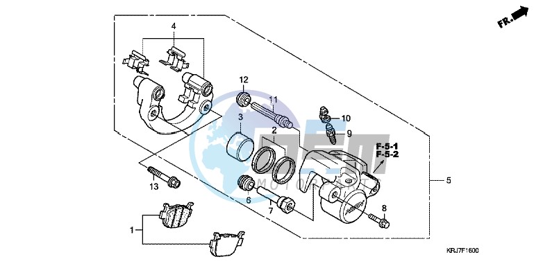 REAR BRAKE CALIPER