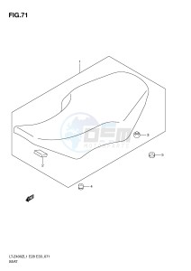 LT-Z400 (E28-E33) drawing SEAT (LT-Z400ZL1 E33)