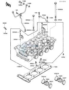 ZL 900 A [ELIMINATOR] (A1-A2) [ELIMINATOR] drawing CYLINDER HEAD