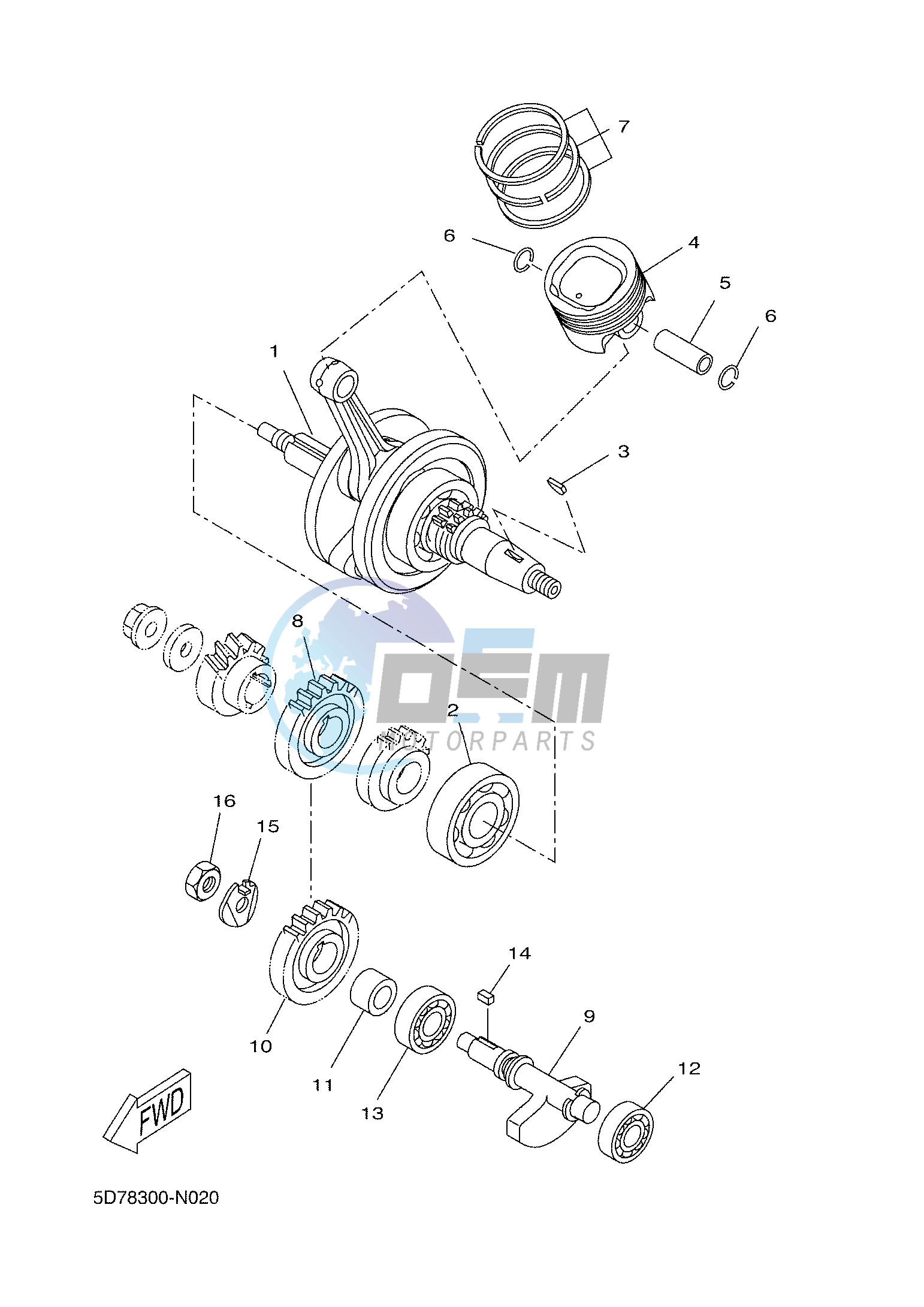 CRANKSHAFT & PISTON