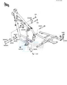 KL 250 D [KLR250] (D2-D3) [KLR250] drawing FRAME FITTINGS