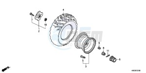 TRX500FMD TRX500FM Europe Direct - (ED) drawing REAR WHEEL