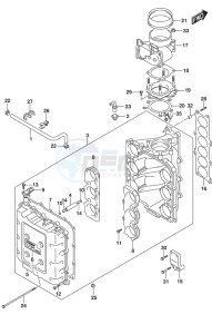 DF 250AP drawing Throttle Body