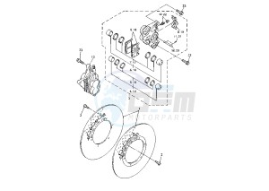 YZF R7 OW02 750 drawing FRONT BRAKE CALIPER