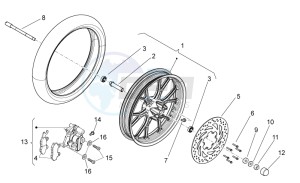 Off Road SX_50_Limited Edition (CH, EU) drawing Front wheel II