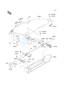 KAF 400 C [MULE 610 4X4 HARDWOODS GREEN HD] (C6F-C9F) C9F drawing FENDERS