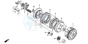 XR80R drawing CLUTCH