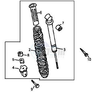 SUPER DUKE 125 drawing REAR SUSPENSION