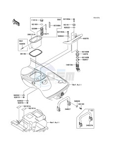 JET_SKI_STX-15F JT1500AEF EU drawing Hull Rear Fittings