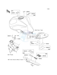 ZR 1000 B [Z1000] (7F-8F) 0B8F drawing LABELS