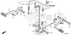 CBF10009 Ireland - (EK) drawing PEDAL