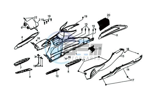 FOOTREST / FRAME COWLING