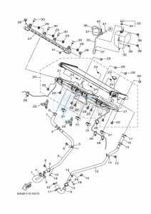 YXZ1000E YXZ1000R SS (B5JF) drawing RADIATOR & HOSE