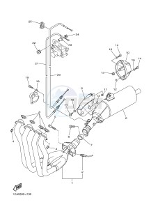 FZ1-N FZ1 (NAKED) 1000 (1EC6) drawing EXHAUST