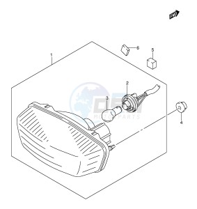 LT-Z400 (E3-E28) drawing REAR COMBINATION (MODEL K5 K6 K7 E33)